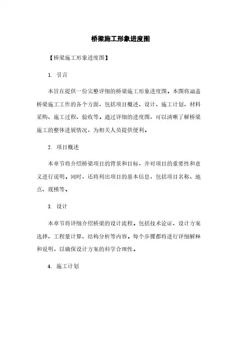 桥梁施工形象进度图