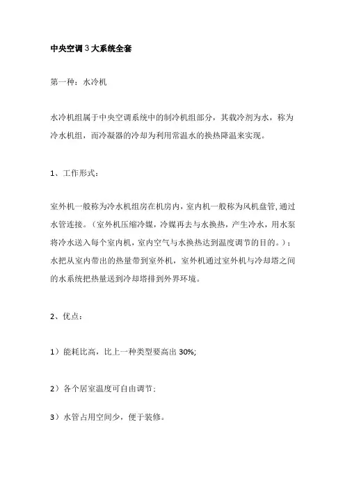 中央空调3大系统全套