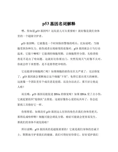 p53基因名词解释