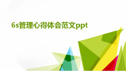 6s管理心得体会范文ppt