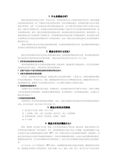 模态分析——精选推荐