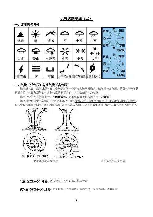 大气运动专题(二).docx