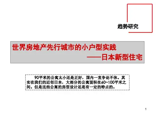 北京万科公园五号项目国际案例及高端小户型产品建议PPT课件