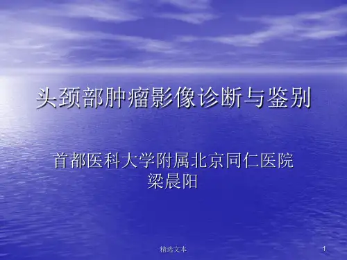 头颈部肿瘤影像诊断与鉴别