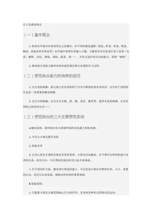 感觉统合培训