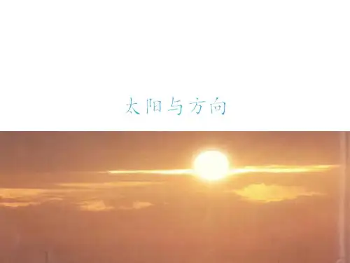 冀人版科学一年级下册太阳与方向