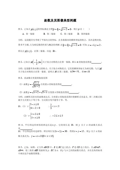 函数及其图像典型例题