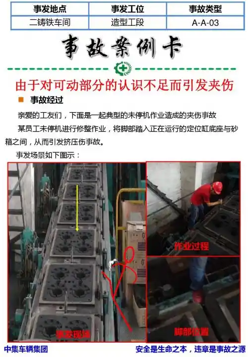 中集华骏铸造机械伤害事故案例卡11