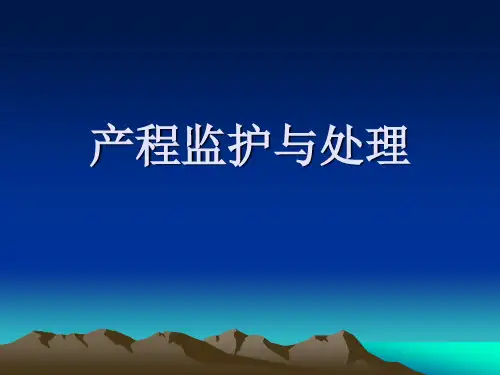 产程监护与处理