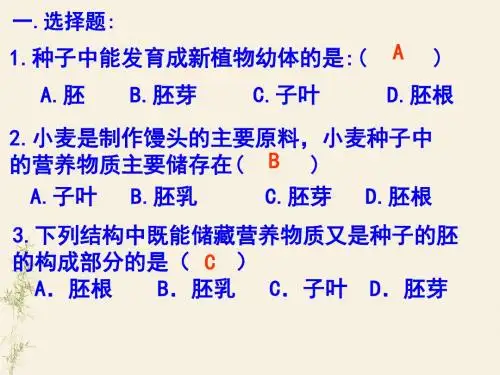 第一节 种子的萌发-课件