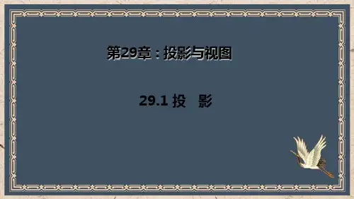 泸定县三中九年级数学下册第二十九章投影与视图29.1投影教学课件新版新人教版