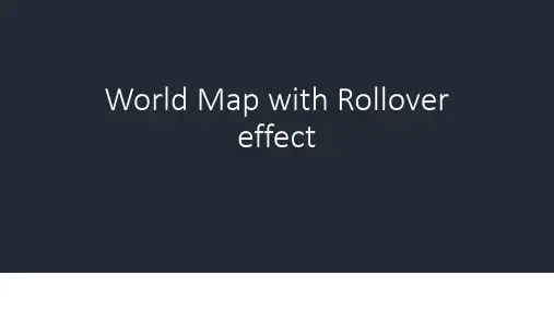 世界地图 PPT 模板 1