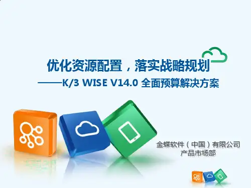 K3WISEV14全面预算解决方案