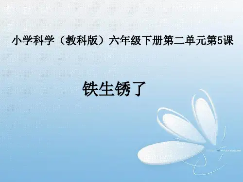 六年级下册科学课件-2.5 铁生锈了｜教科版 (共11张PPT)