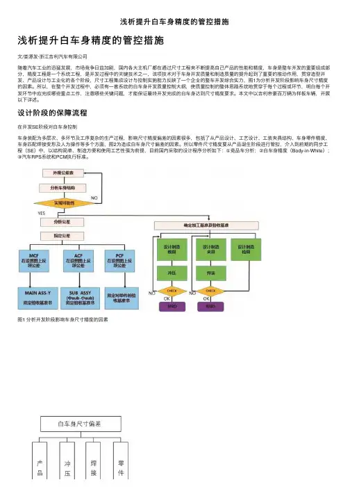 浅析提升白车身精度的管控措施