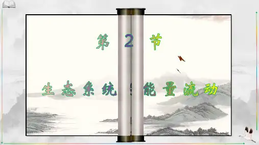 生态系统的能量流动 课件 高二上学期生物人教版选择性必修2