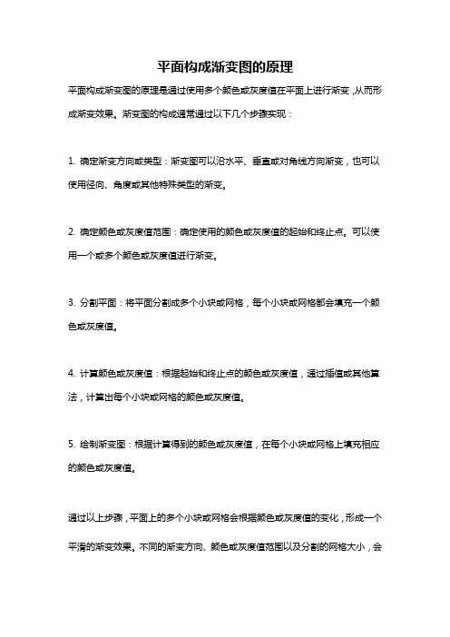 平面构成渐变图的原理
