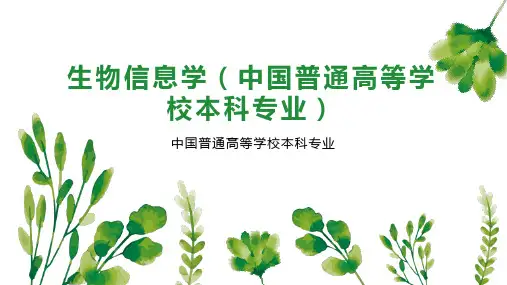 生物信息学(中国普通高等学校本科专业)