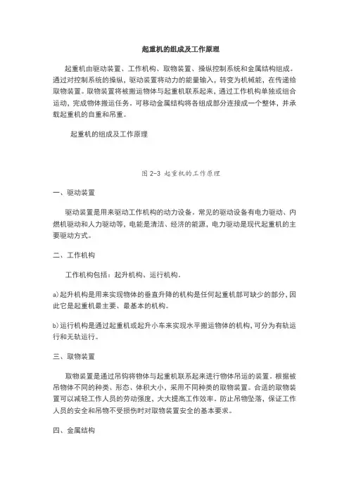 起重机的机械组成及工作原理