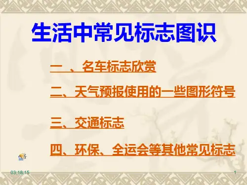 生活中常见标志PPT课件