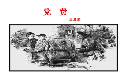 《党费》统编版高中语文选择性必修中册