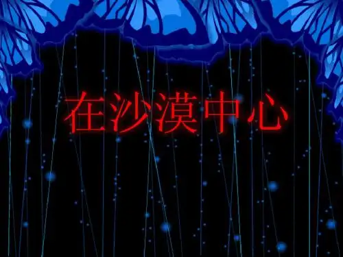 在沙漠中心题目
