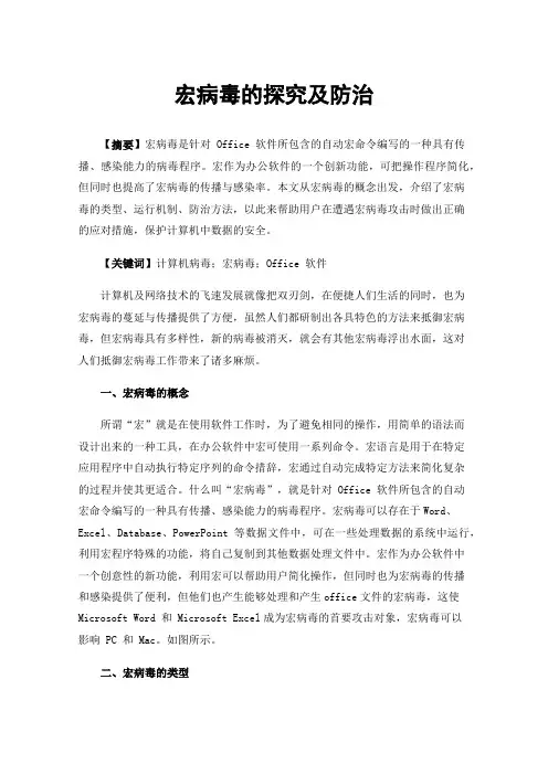 宏病毒的探究及防治