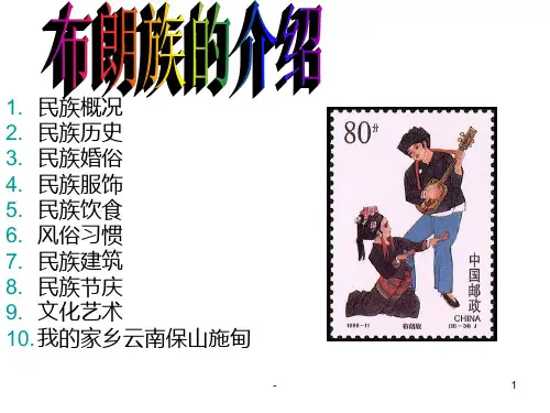 布朗族的介绍PPT课件