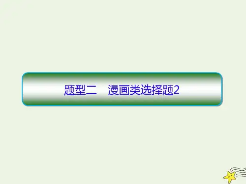 高考政治题型过关练题型二漫画类选择题2ppt课件