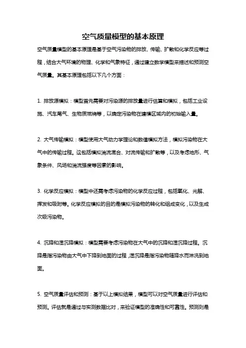 空气质量模型的基本原理