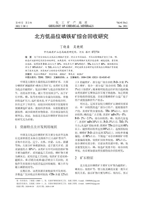 北方低品位磷铁矿综合回收研究