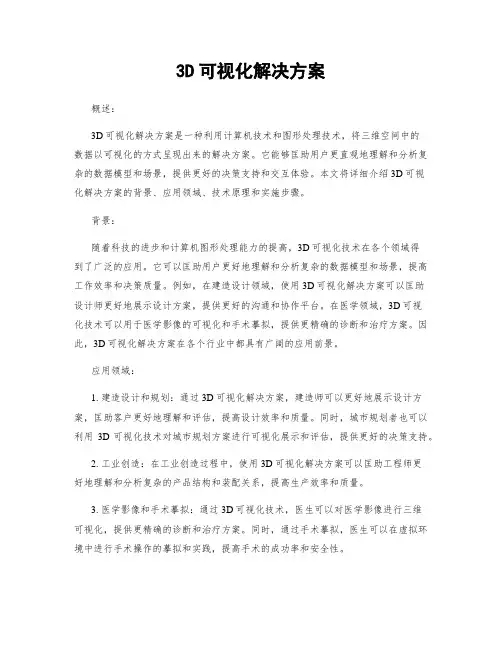3D可视化解决方案