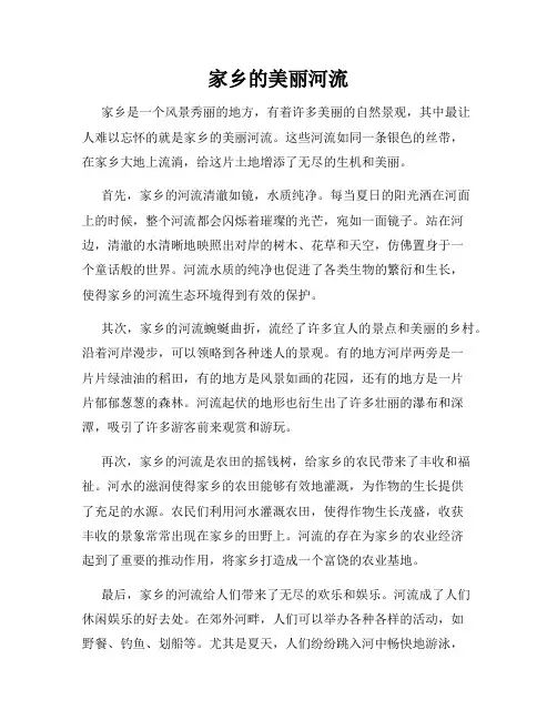 家乡的美丽河流