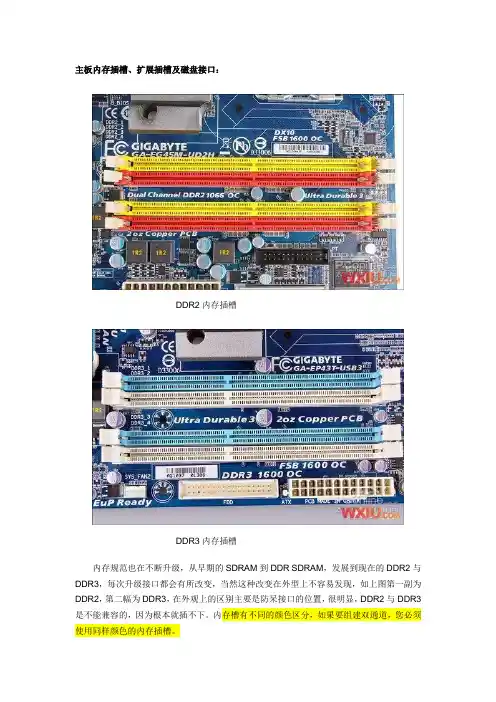 电脑主板接口图解