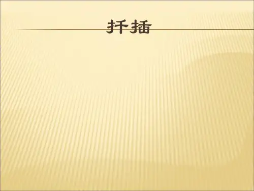 扦插繁殖技术精品PPT课件