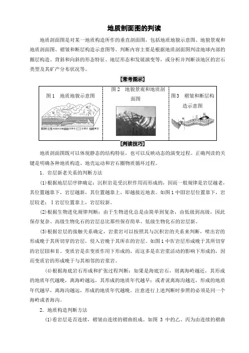 地质剖面图的判读
