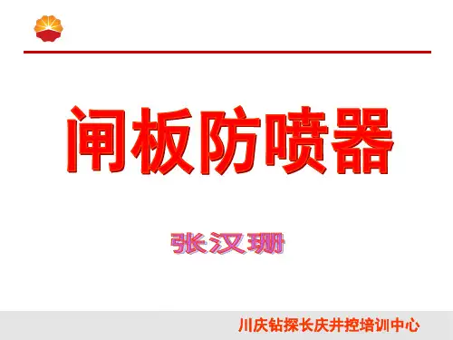 闸板防喷器