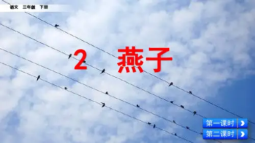部编版三年级语文下册第2课《燕子》精美PPT课件
