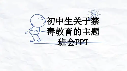 初中生关于禁毒教育的主题班会PPT