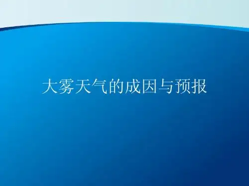 大雾天气