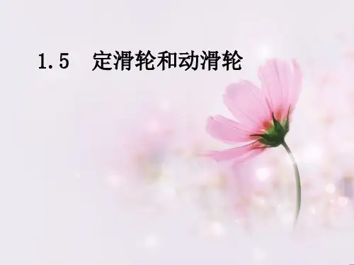 教科版六年级科学上册课件：1.5定滑轮和动滑轮