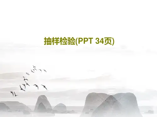 抽样检验(PPT 34页)36页PPT