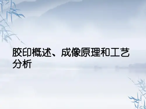 胶印概述、成像原理和工艺分析