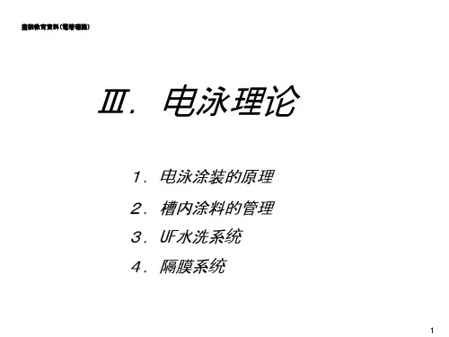 涂装培训系列-3--电泳理论