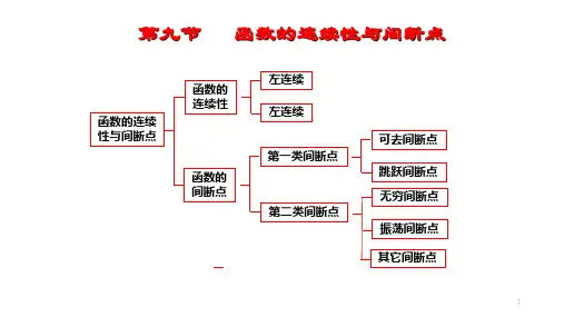 高等数学 第1章 第九节 函数的连续性与间断点