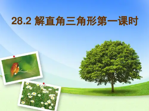 人教版九年级数学课件：28.2 解直角三角形(共28张PPT)