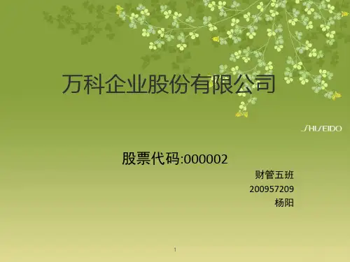 万科简介PPT课件
