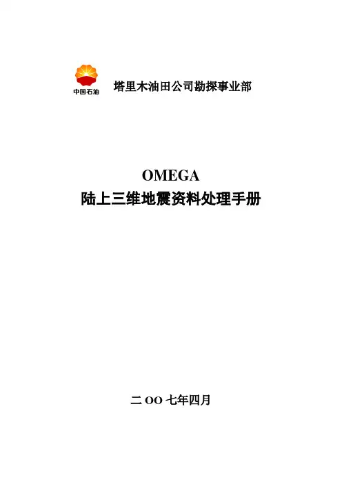 Omega陆上三维地震处理
