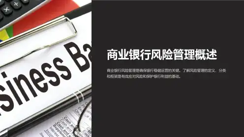 商业银行风险管理概述