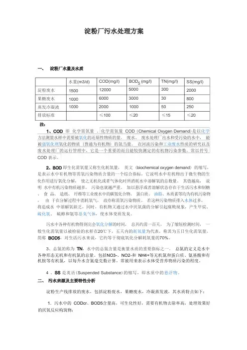 淀粉厂污水处理